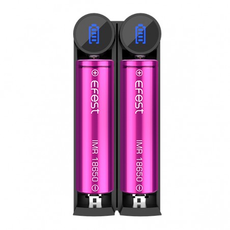 Pack Efest Accu 18650 + Chargeur Slim K2